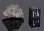 MARESON DI ZOLDO (NOVA 071) - Found March 26, 2000, Mareson di Zoldo, Belluno, Italy. Chondrite H5. Total mass recovered 31 grams. - Slice gr.3.385 - € 300,00