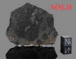 Tassédet 004 - Found 2016, Agadez, Nigeria, Africa. Chondrite H5 Impact Melt Breccia. Total mass 405 kg. - Slice gr.22.247 - € 120,00