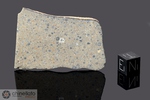 DAR AL GANI 412 - Found 1998, Dar Al Gani, Libya. Carbonaceous Chondrite CK5. Total mass 946 grams. Specimen in collection: slice gr.17 (McM042)