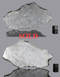 MUONIONALUSTA - Found 1906, near Kiruna, Norrbotten, Sweden. Iron Octahedrite IVA. Total mass over 230 kg. Slice gr.132.8 - stabilized in electrolysis