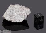 NWA 2177 - Recuperata nel 2003, Erfoud, Marocco, Africa Achondrite Eucrite. Massa totale recuperata 74.8 grammi. Pezzo in collezione: massa maggiore gr.21 (McM594)