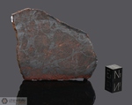 HUCKITTA - Recuperata nel 1924, Nord Australia. Pallasite. Massa totale recuperata 1412.5 kg. Pezzo in collezione: fetta gr.55.3 (McM114)
