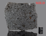 TANEZROUFT 091 - Found 2020, Adrar, Algeria, Africa. Mesosiderite. Total mass 4.99 kg. - Slice gr.50.865 