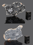 Bechar 003 - Found 2022, Bechar, Algeria, Africa. Lunar feldspathic breccia. Total mass 1522 grams. - Slice gr.10.05 - € 1.000,00