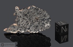 DAR AL GANI 670 - Recuperata nel 1999, Dar Al Gani, Deserto libico, Libia. Achondrite Shergottite, basalto marziano. Massa totale recuperata 1.6 kg. Pezzo in collezione: fetta gr.9.2 (McM057) 