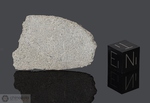 ZAGAMI - Caduta il 3 Ottobre 1962, Katsina Province, Nigeria, Africa. Achondrite Shergottite. Massa totale recuperata 18.1 kg. Pezzo in collezione: fetta con crosta gr.3.1 (McM267)