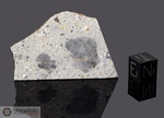 DAR AL GANI 671 - Recuperata nel 1999, Dar Al Gani, Libia. Achondrite Howardite. Massa totale recuperata 485 grammi. Pezzo in collezione: fetta gr.7.7 (McM319) 