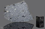 NWA 15420 - Recuperata nel 2022, Marocco, Africa. Acondrite howardite. Massa totale 679 grammi. Campione in collezione: fetta con crosta gr.16.727 - McM825